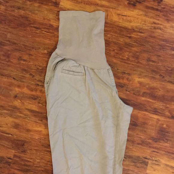 motherhood maternity khaki pants - Picture 6 of 8